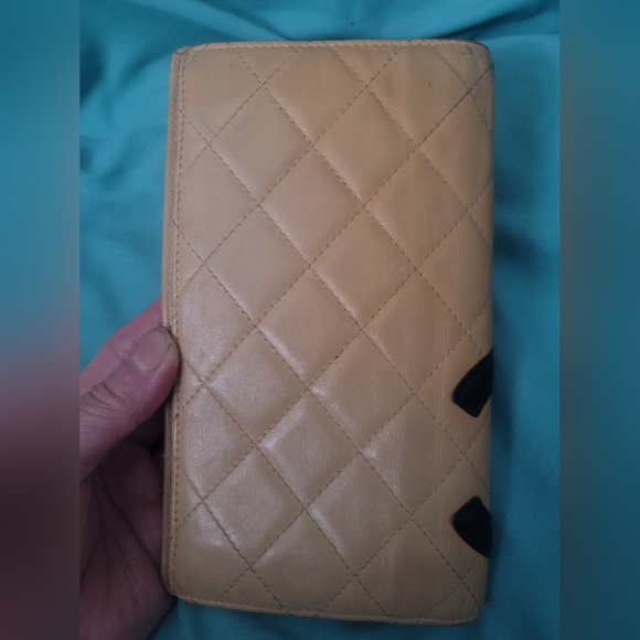 Chanel Cambon Beige Bifold Long Wallet Authentic - Picture 13 of 14